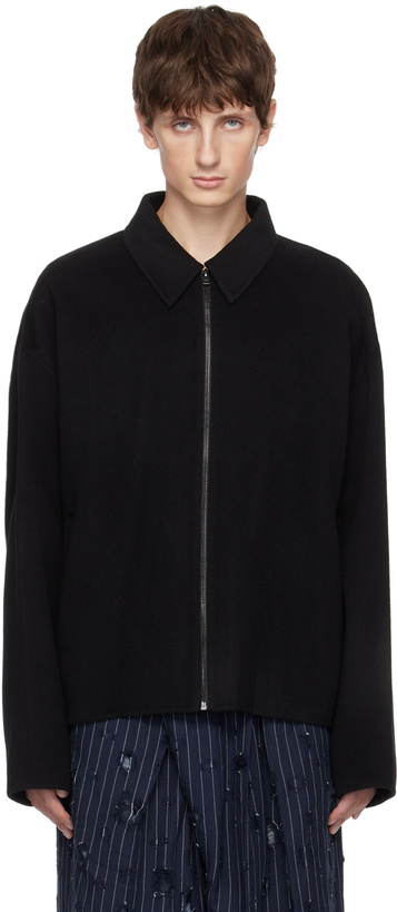 Photo: Acne Studios Black Zip Jacket