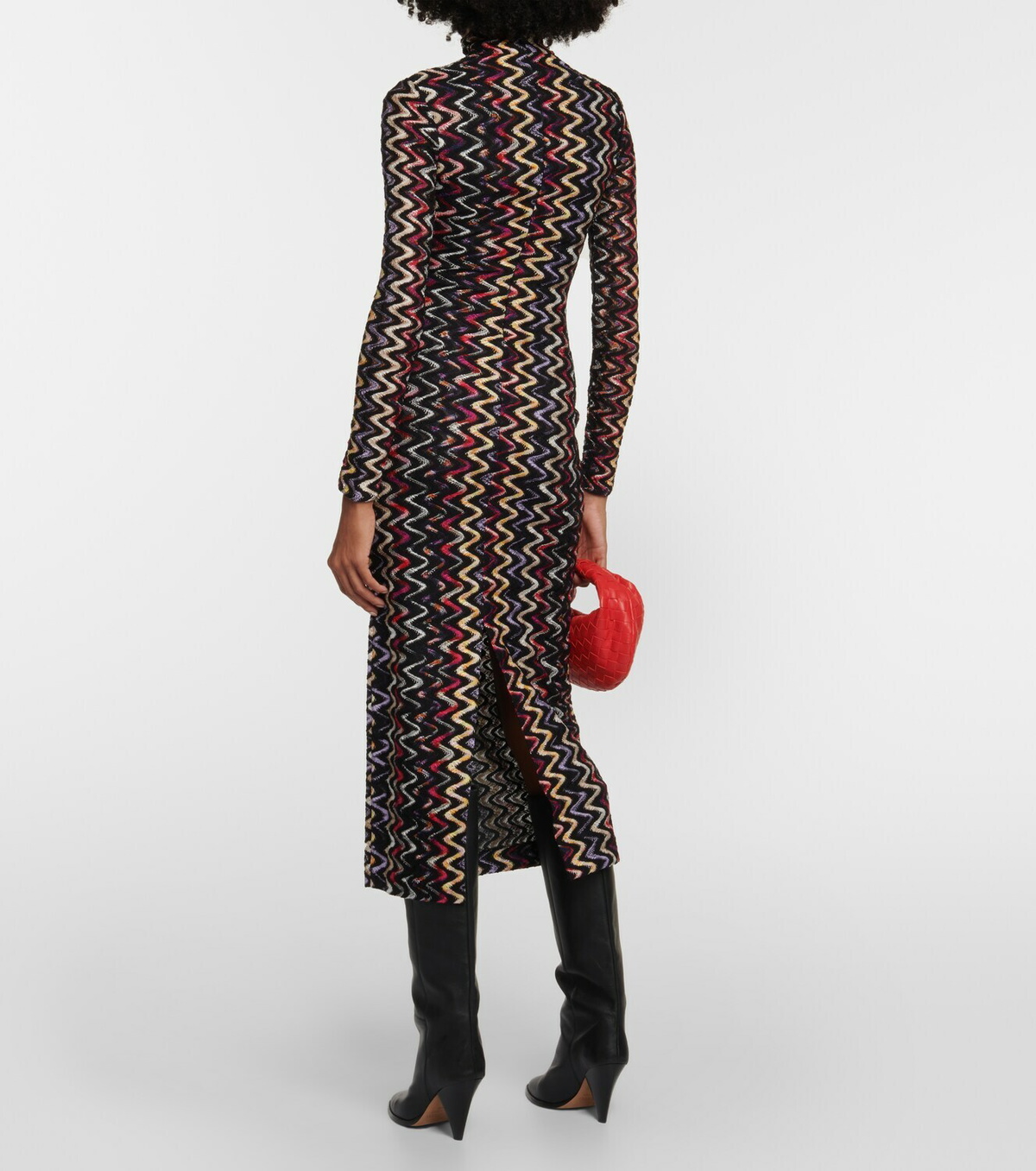 Missoni Wool-blend turtleneck maxi dress Missoni