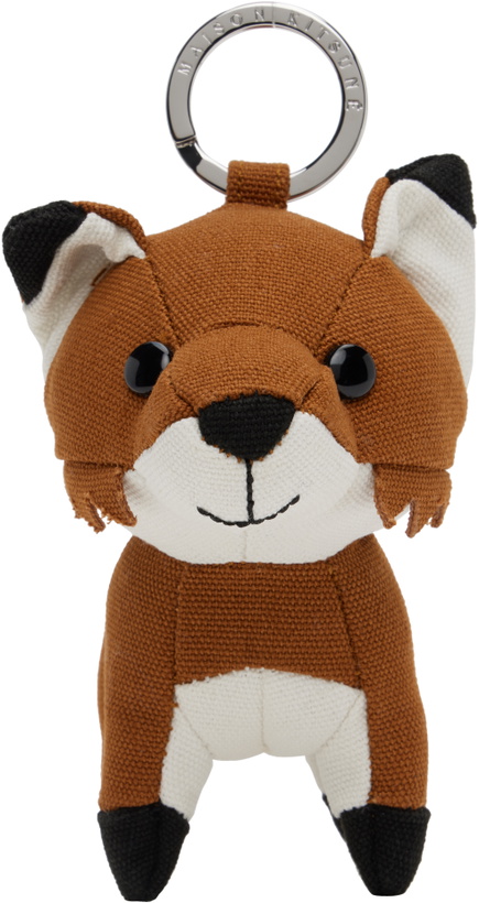 Photo: Maison Kitsuné Brown Fox Bag Charm Keychain