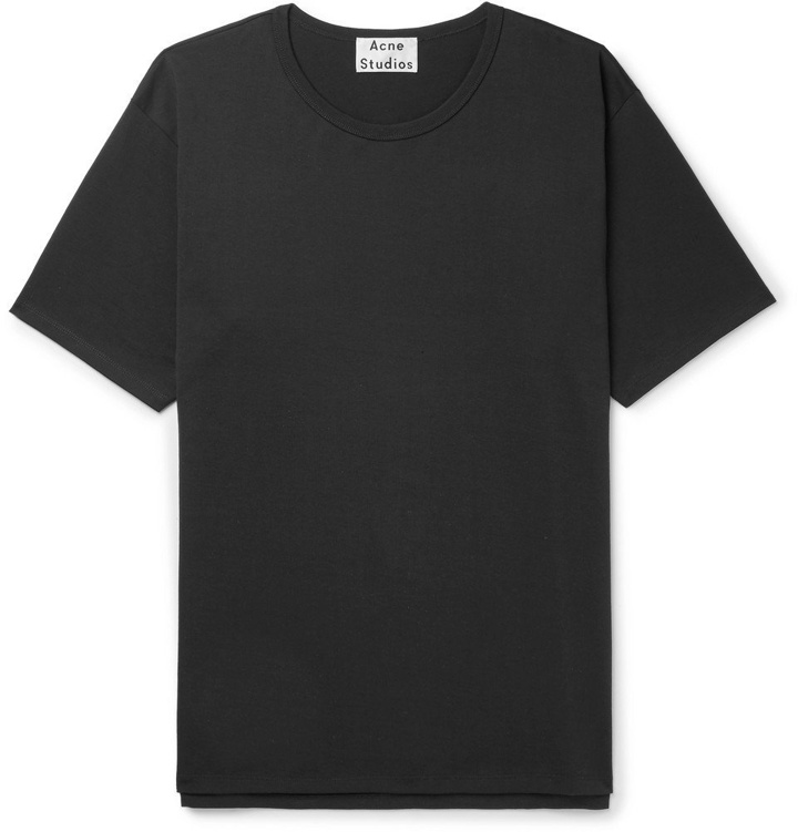 Photo: Acne Studios - Niagara Cotton-Jersey T-Shirt - Men - Black
