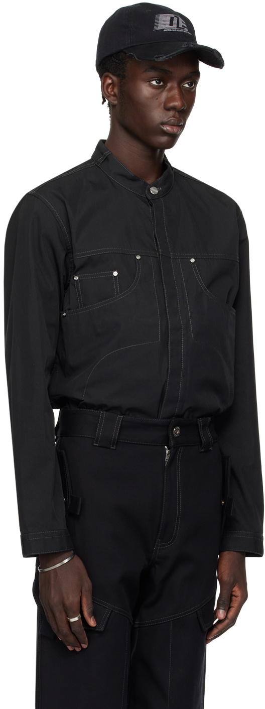 Dion Lee Black Jean Shirt