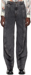 Y/Project Black Panel Jeans