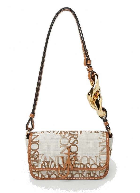 Photo: Chain Baguette Shoulder Bag in Beige