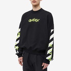 Off-White Men's Opposite Arrow Boxy Crew Neck Sweat in Black