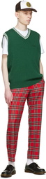 Manors Golf Red Polyester Trousers