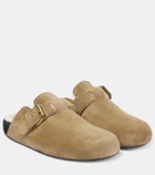 Isabel Marant Mirvin shearling-lined suede clogs