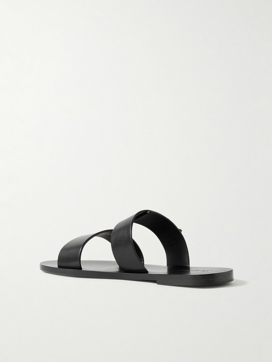 SAINT LAURENT - Ios Buckled Leather Sandals - Black