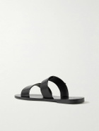 SAINT LAURENT - Ios Buckled Leather Sandals - Black