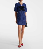 Alessandra Rich Sequined tweed minidress