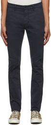 Nudie Jeans Navy Slim Adam Trousers