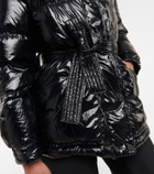 Perfect Moment Metallic belted down parka