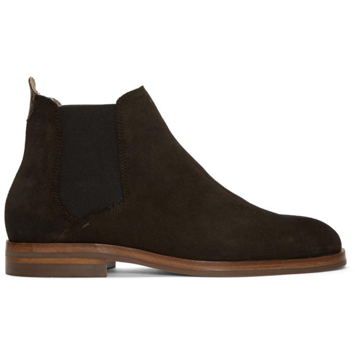 Photo: H by Hudson Brown Suede Tonti Chelsea Boots
