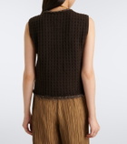 Jardin des Orangers Waffle-knit wool and cashmere sweater vest