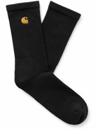 Carhartt WIP - Chase Logo-Embroidered Ribbed Cotton-Blend Socks