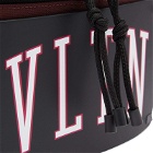 Valentino Men's VLTN Colour Tech College Waist Satchel in Burgundy/Black/Multi