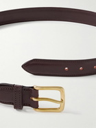 Drake's - 3cm Leather Belt - Brown