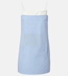 Shushu/Tong Gingham cotton minidress