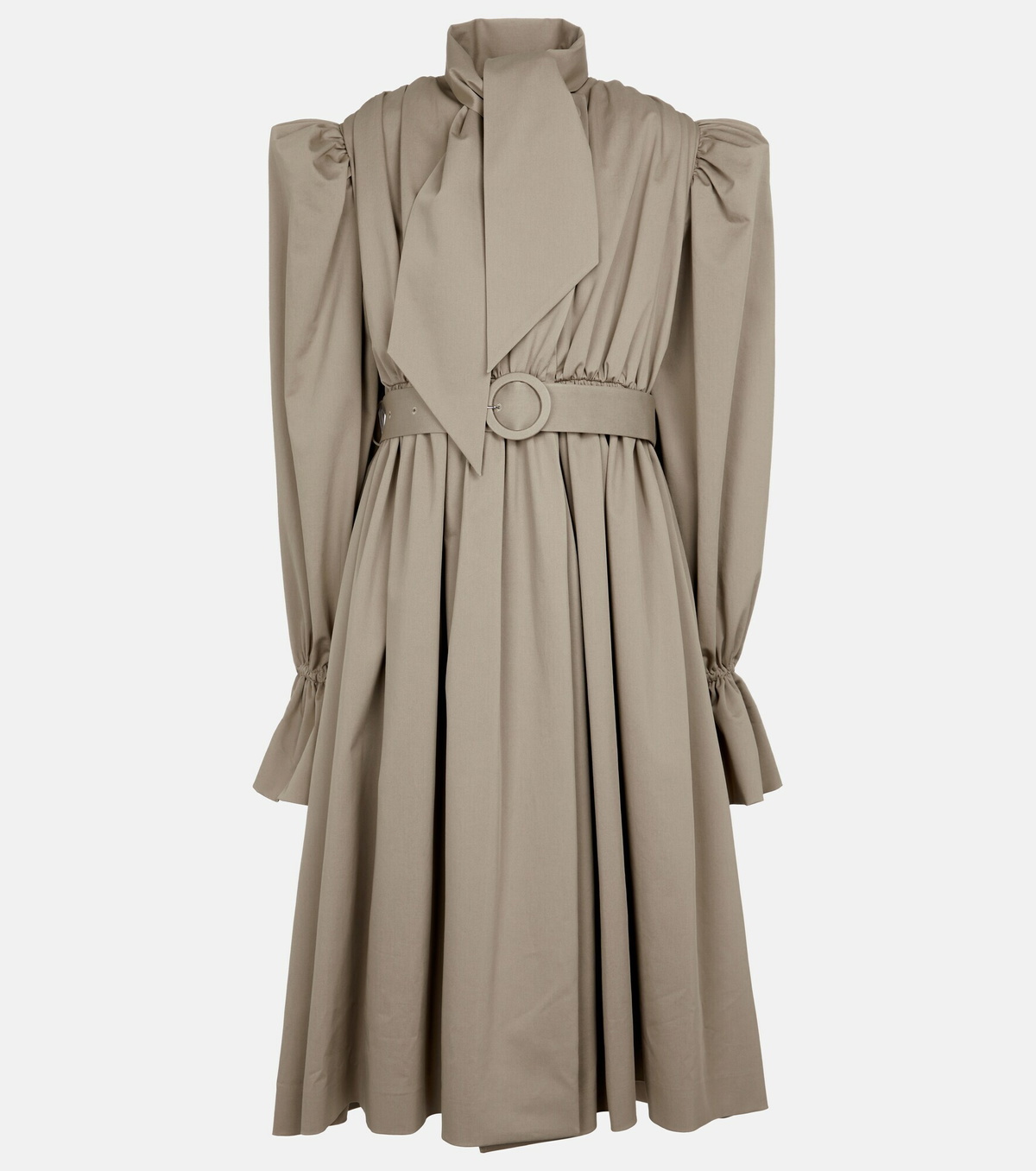 ワンピース BALENCIAGA Cappuccino Cotton Trench Suspended Dress Balenciaga Cappuccino Cotton Trench Suspended Dress | Balardi