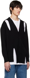 Alexander McQueen Black Cutout Cardigan