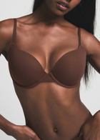 Skims Stretch-jersey Push-up bra Brown