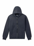 A.PRESSE - Cotton-Jersey Zip-up Hoodie - Blue