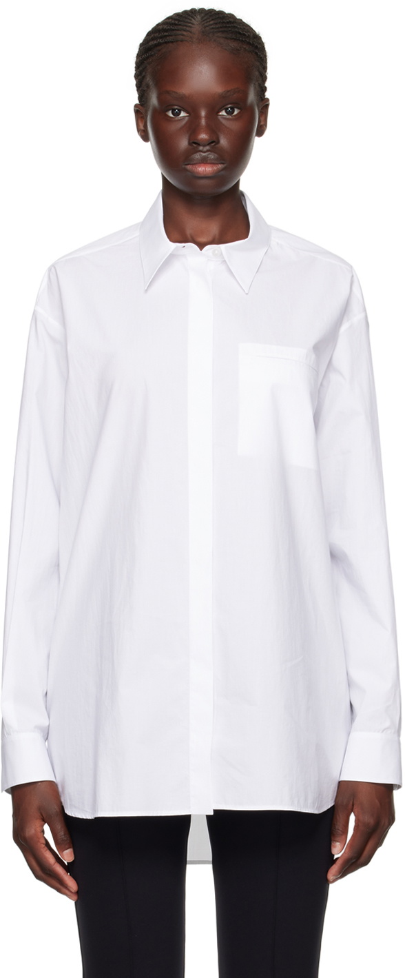 The Row White Eleni Shirt The Row