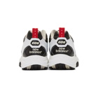 New Balance White and Black 608 Sneakers