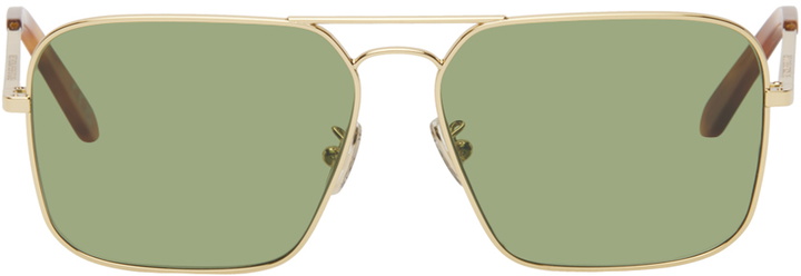 Photo: RETROSUPERFUTURE Gold Iggy 2.0 Sunglasses