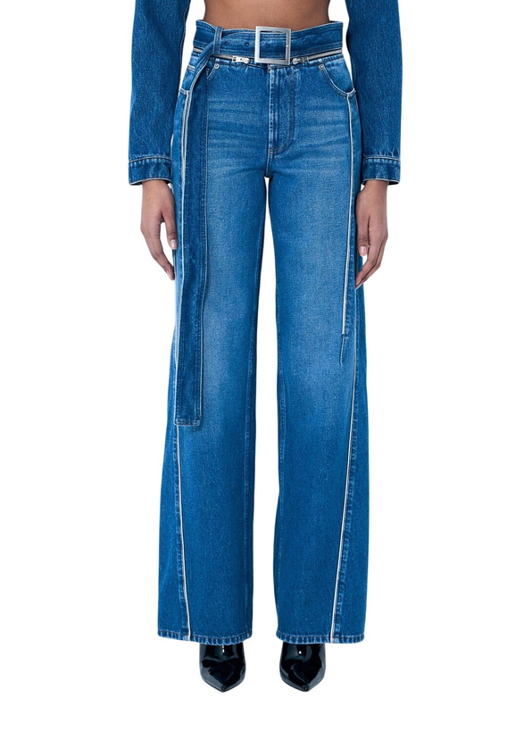 Photo: Jean Paul Gaultier Zip-Belt Denim Jeans