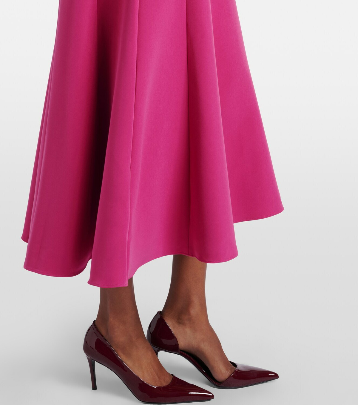 Roland Mouret Floral-appliqué one-shoulder cocktail dress