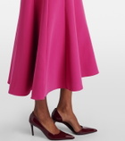 Roland Mouret Floral-appliqué one-shoulder cocktail dress