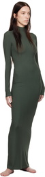 SKIMS Green Soft Lounge Turtleneck Maxi Dress