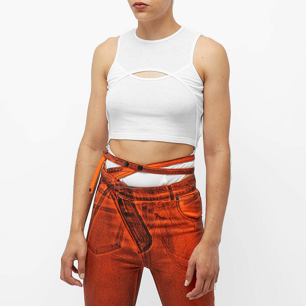 Dion Lee Women's Y-Front Detachable Bodysuit in White Dion Lee