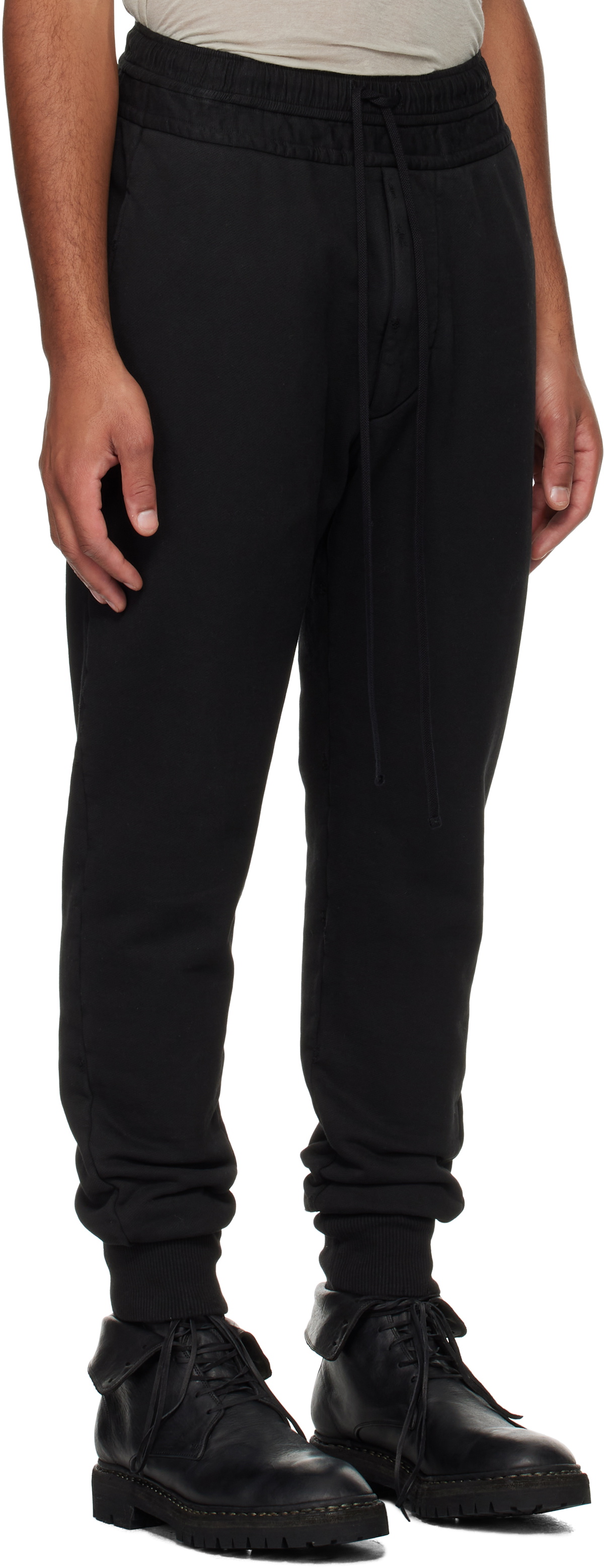 Julius Black Cotton Heavy Sweatpants
