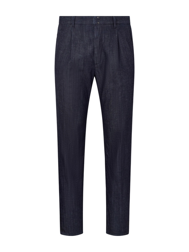 Photo: Slowear - Straight-Leg Pleated Jeans - Blue