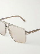 TOM FORD - Kemp Aviator-Style Acetate Sunglasses