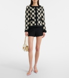 Valentino Garavani VLogo cloqué jacquard slingback pumps