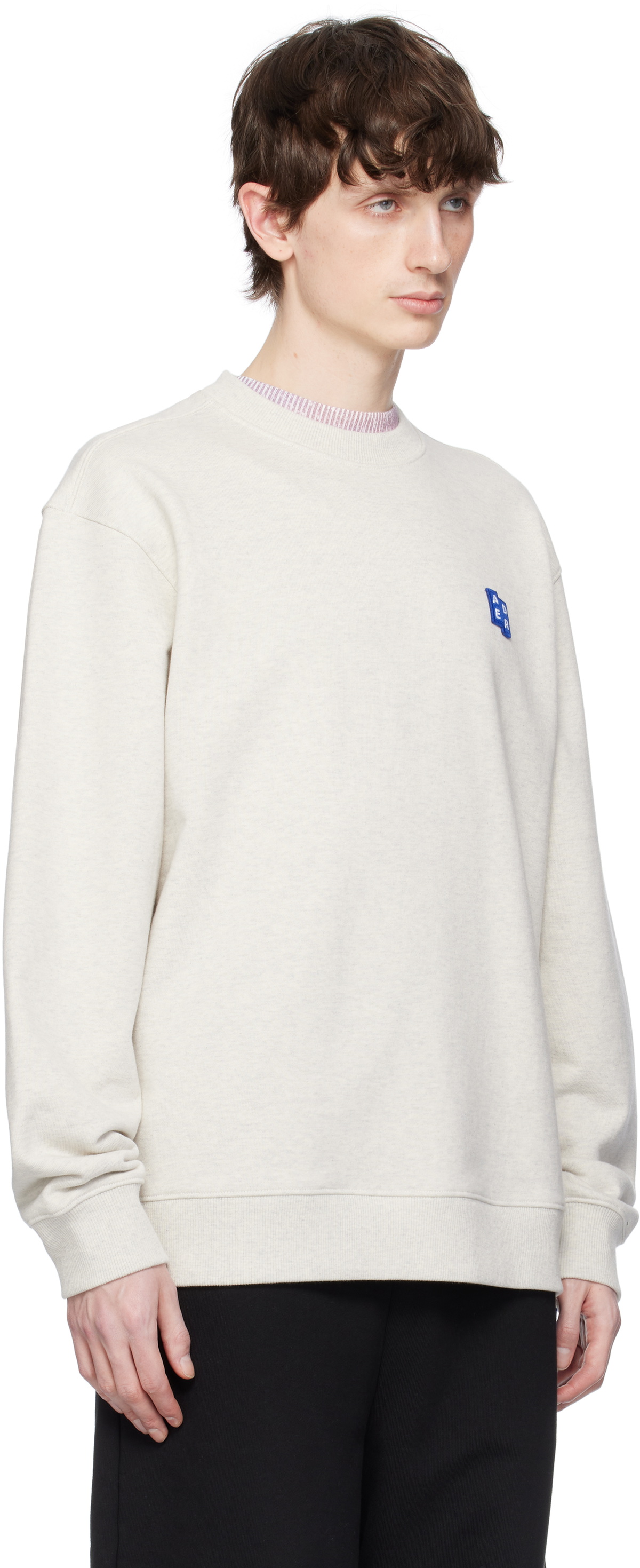 ADER error Gray Sig; TRS Tag 01 Sweatshirt