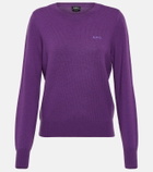 A.P.C. Embroidered virgin wool sweater