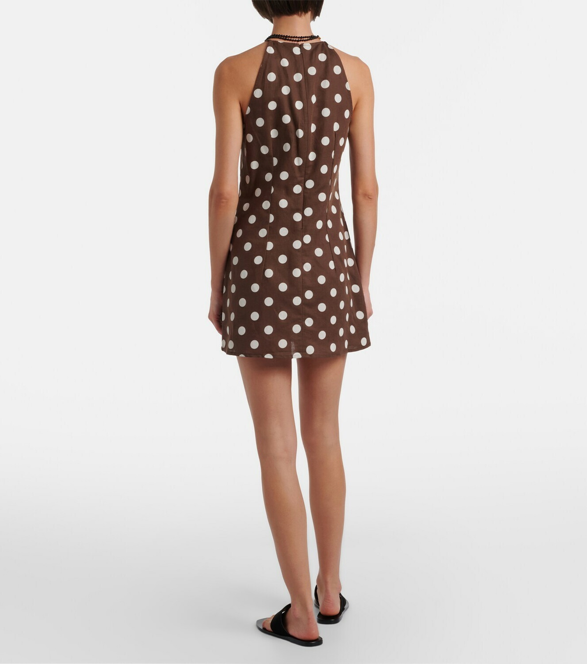 Asceno Antigua linen and cotton minidress