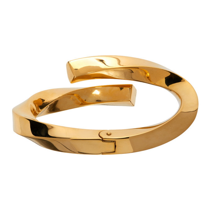 BOTTEGA VENETA Twist gold-plated bracelet