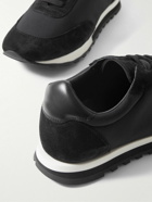 The Row - Owen Leather- and Suede-Trimmed Nylon Sneakers - Black