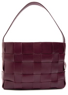 ST. Agni Woven Mini Leather Tote - Plum - One Size