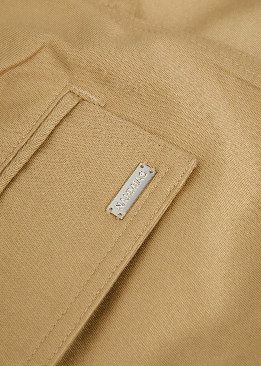 Nahmias Oversized Cargo-twill Cargo Trousers Sand