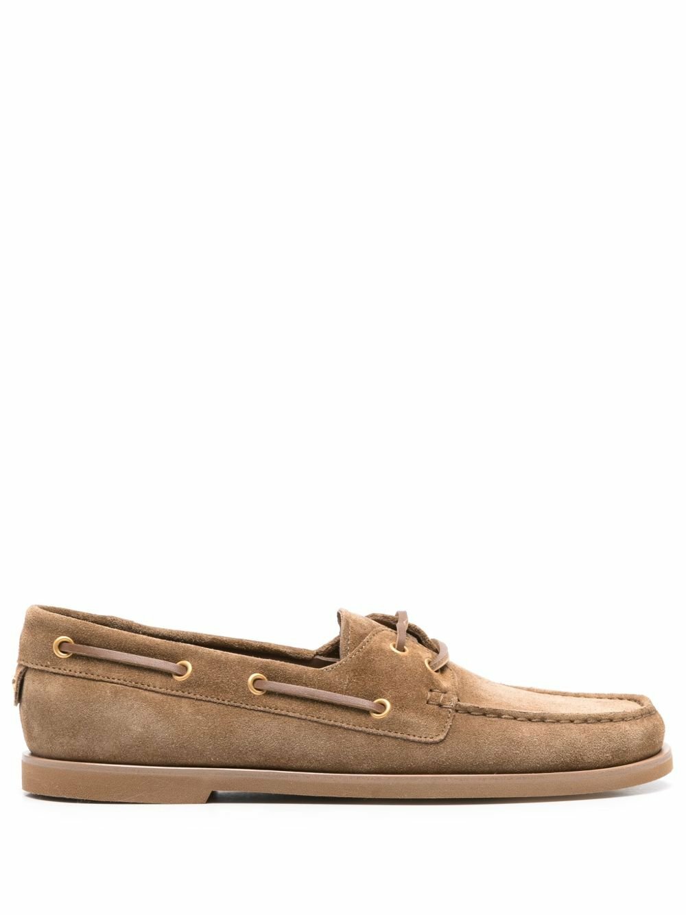 【Gianvito Rossi】 Leather-trimmed raffia loafers Gianvito Rossi Leather-Trimmed Raffia Loafers - Brown - 30