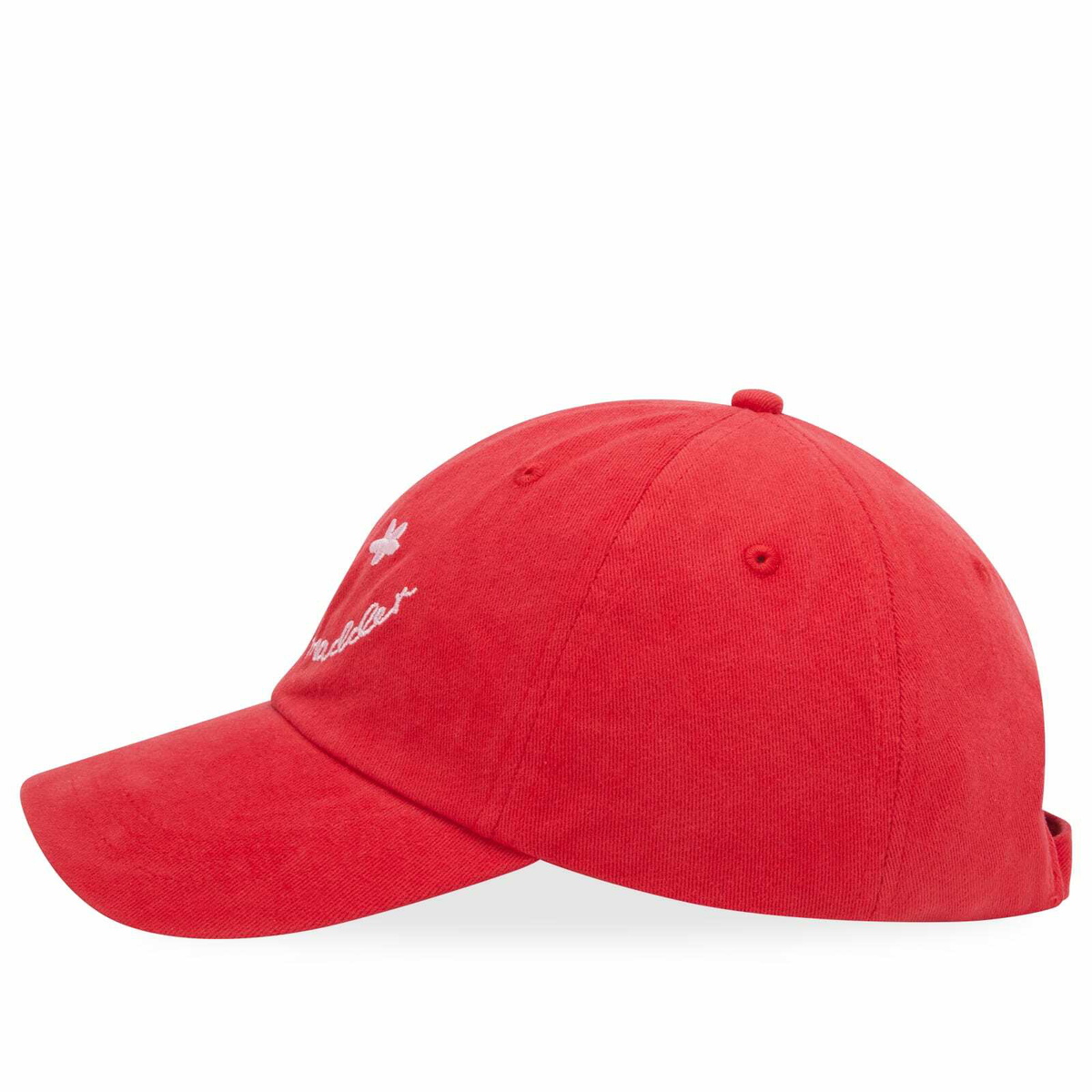 Damson Madder Women's Washed Smiley Cap in Red 