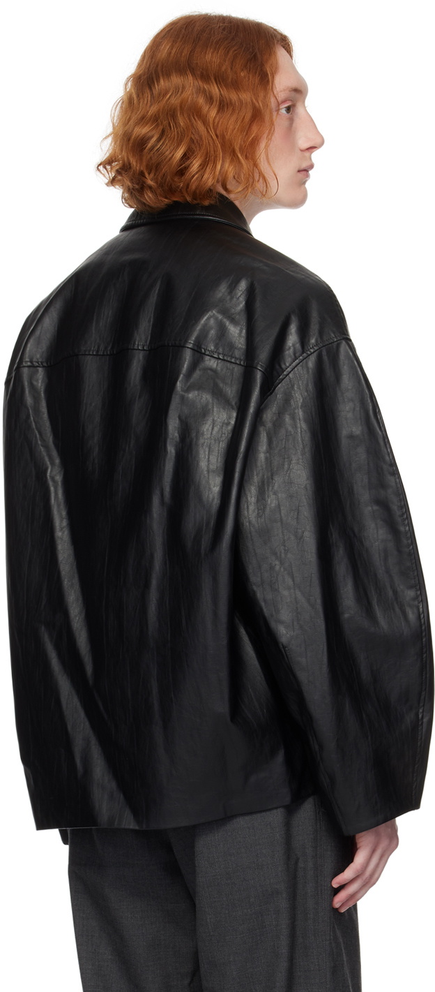 LE 17 SEPTEMBRE コート　ジャケット ブルゾン LE17SEPTEMBRE Black Buttoned Faux-Leather Jacket LE17SEPTEMBRE