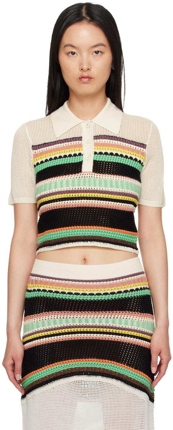 Chloé Multicolor Paneled Polo