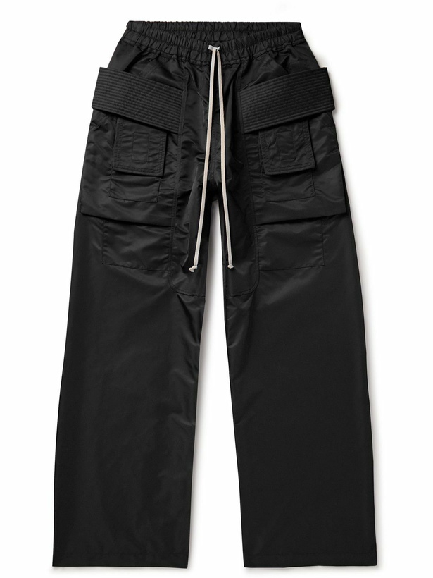 Photo: DRKSHDW by Rick Owens - Creatch Shell Drawstring Cargo Trousers - Black