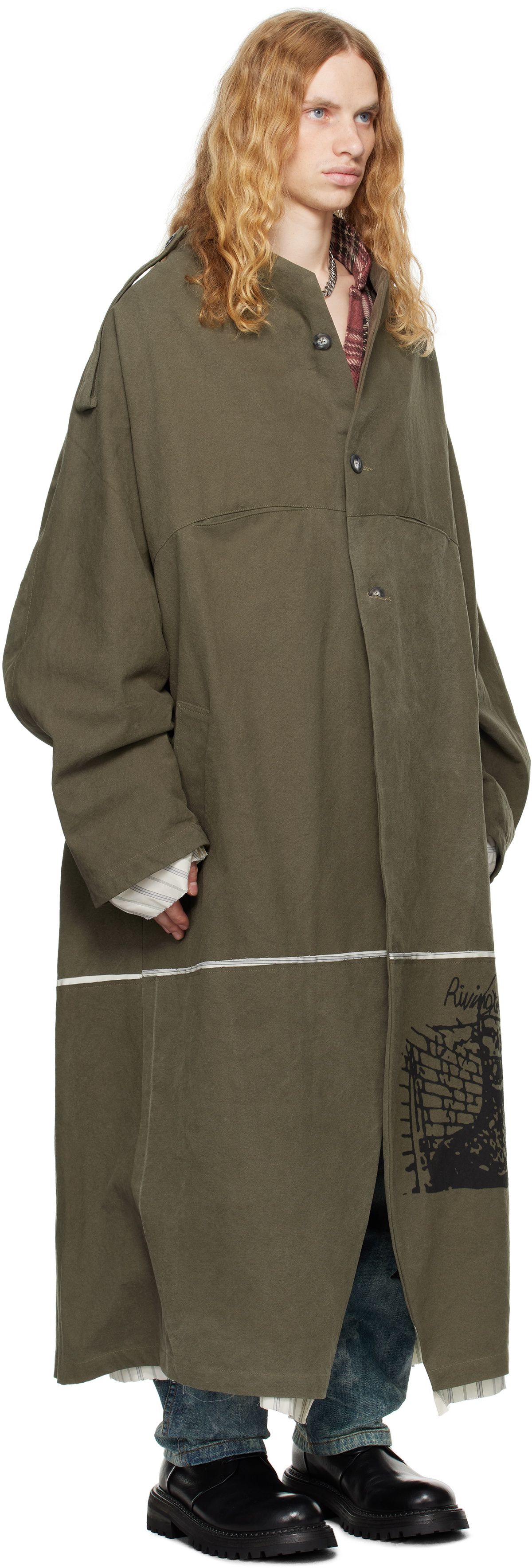 Rivington Roi Rebis Khaki Abraxas Trench Coat